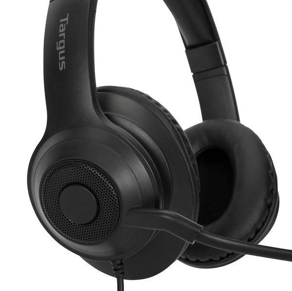 Headset TARGUS AEH102GL (Binaural - Com fios - Supra-aural - Preto) — miniatura 3