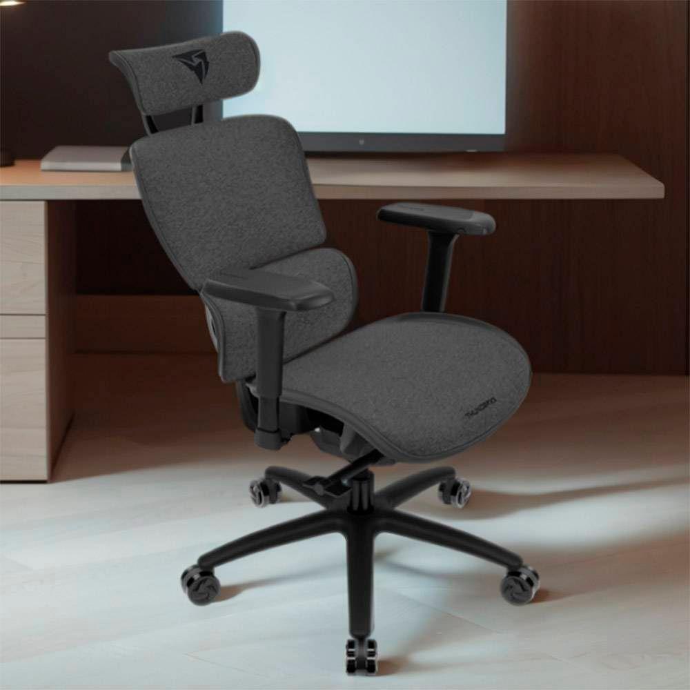 Cadeira de Escritório Ergonómica THUNDERX3 XTC Loft (125 kg - Até 8 cm - Até 79 cm em altura - Preto/Cinza), miniatura 4