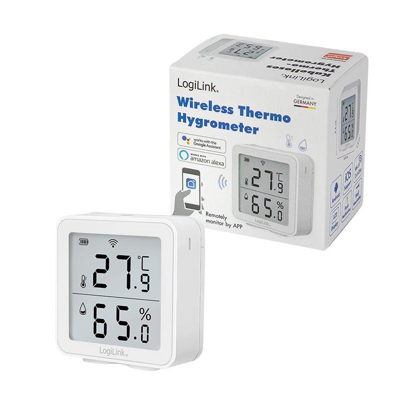 Termo-higrómetro Wi-Fi LOGILINK SC0116 (Branco), miniatura 8