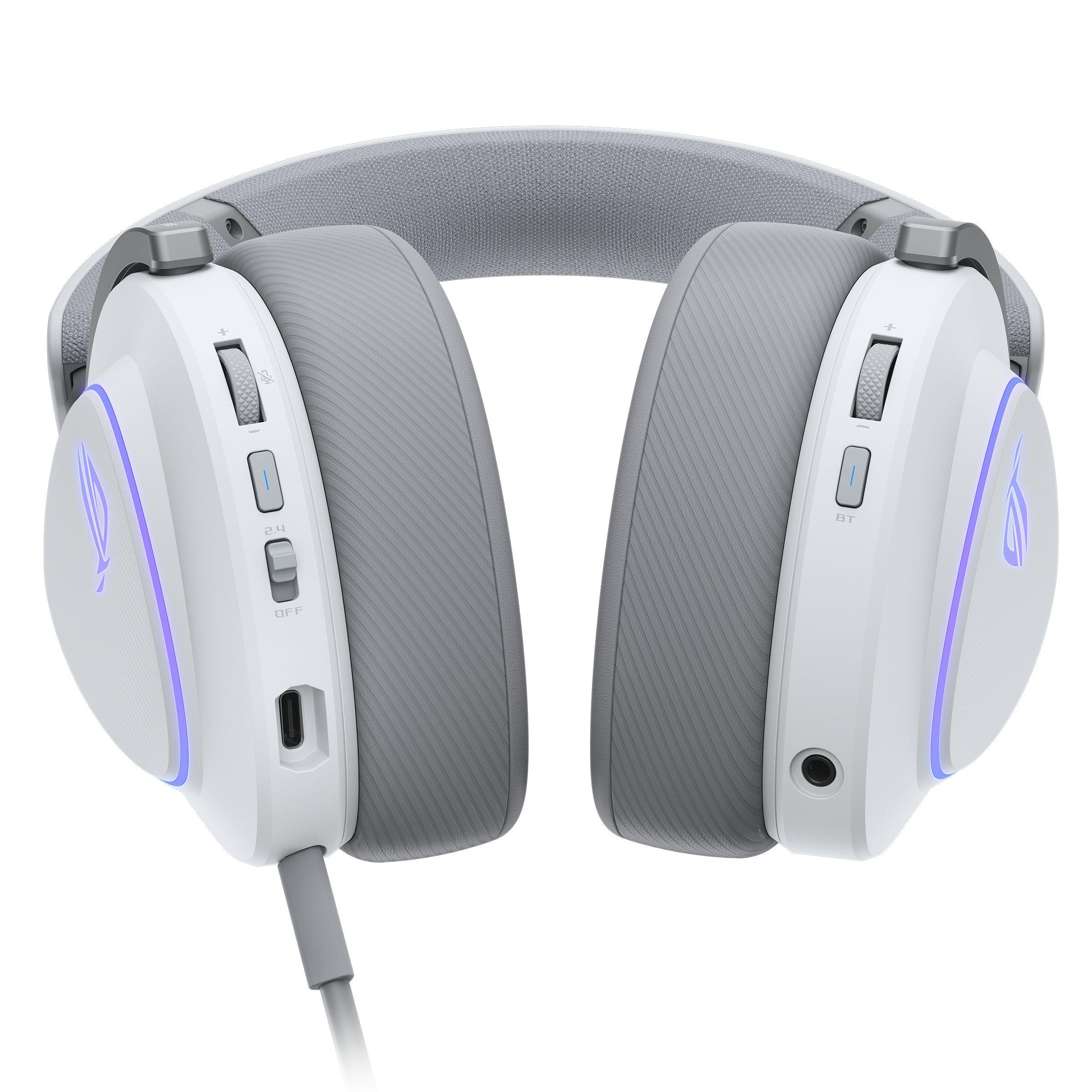 Headset Gaming ASUS ROG Delta II (Binaural - Com fios e sem fios - Circum-aural - Branco), miniatura 8