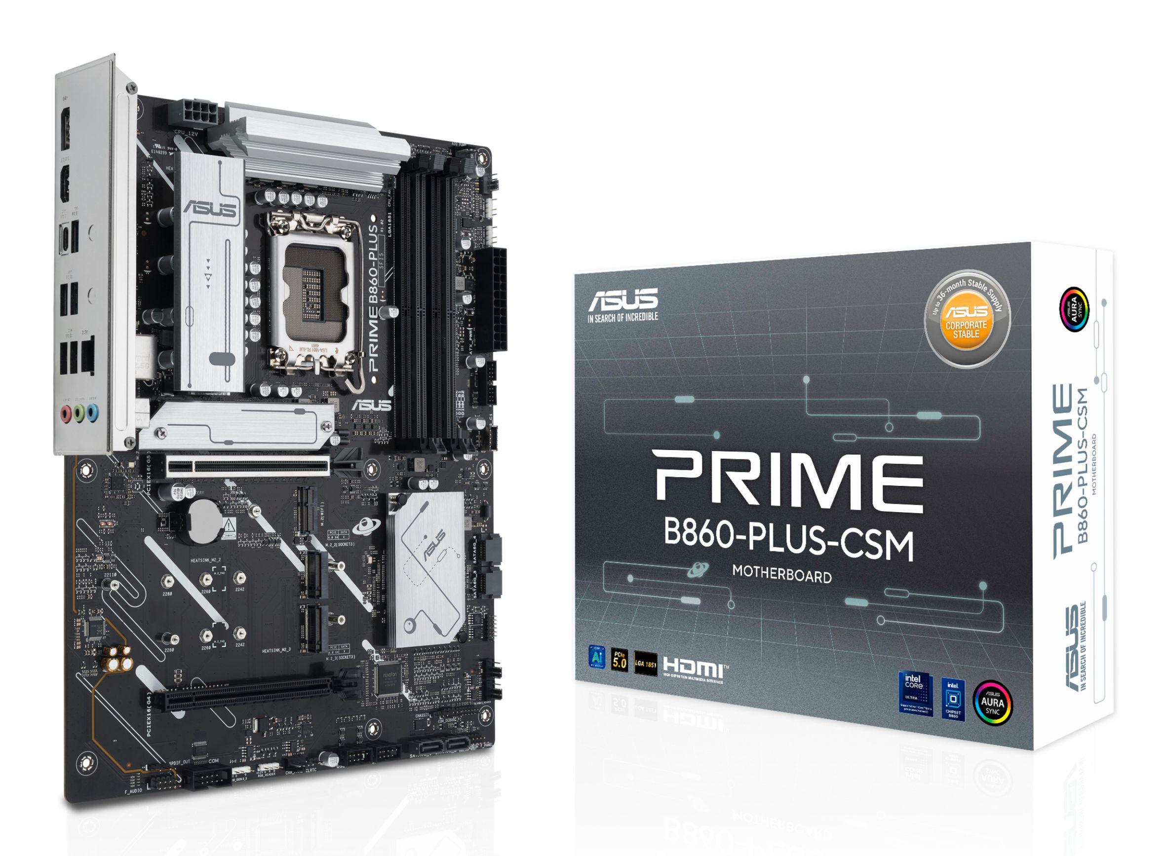 Motherboard ASUS PRIME B860-PLUS-CSM (LGA 1851 (Socket V1) - Intel Core Ultra - ATX - Multicor)