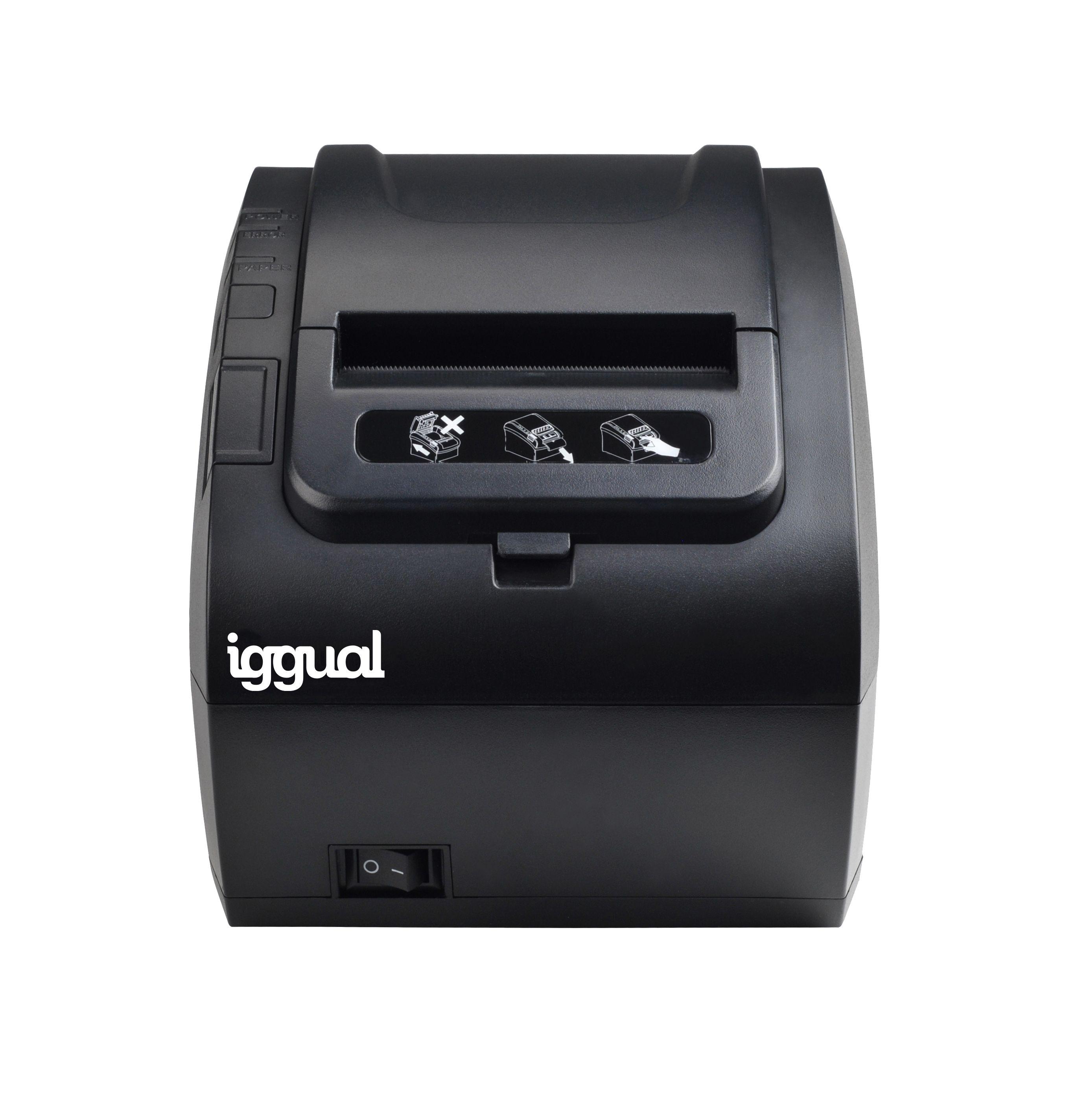 Impressora Térmica de Talões IGGUAL TP8002 (80 mm - Térmica directa - Com fios - Preto) — miniatura 6
