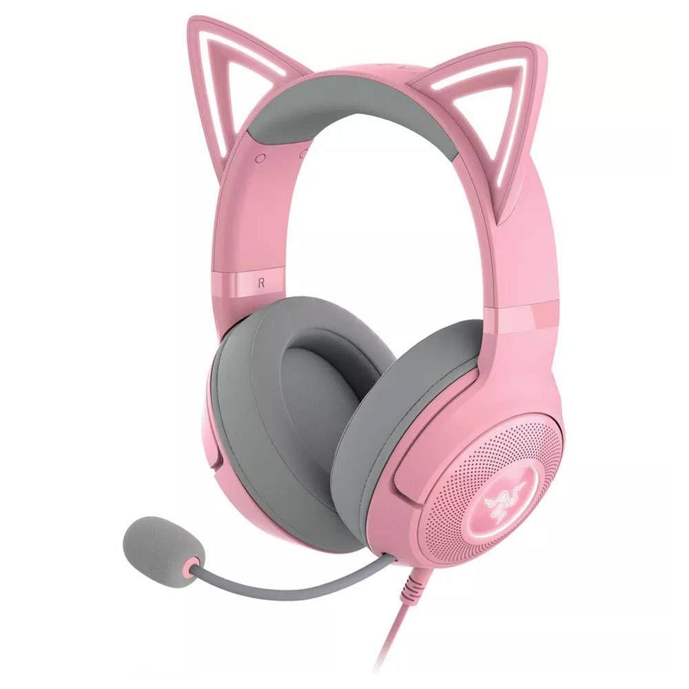 Headset RAZER Kraken Kitty V2 (Binaural - Com fios - Circum-aural - Rosa) — miniatura 4