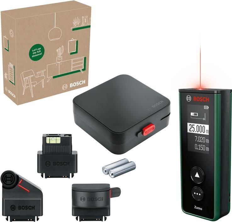 Medidor de Distâncias a Laser BOSCH Zamo Set (Preto/Verde)