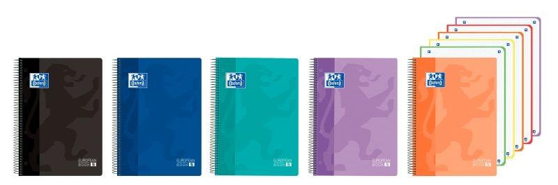 Caderno de Espiral OXFORD A4+ (Plástico translúcido - Cores Sortidas)