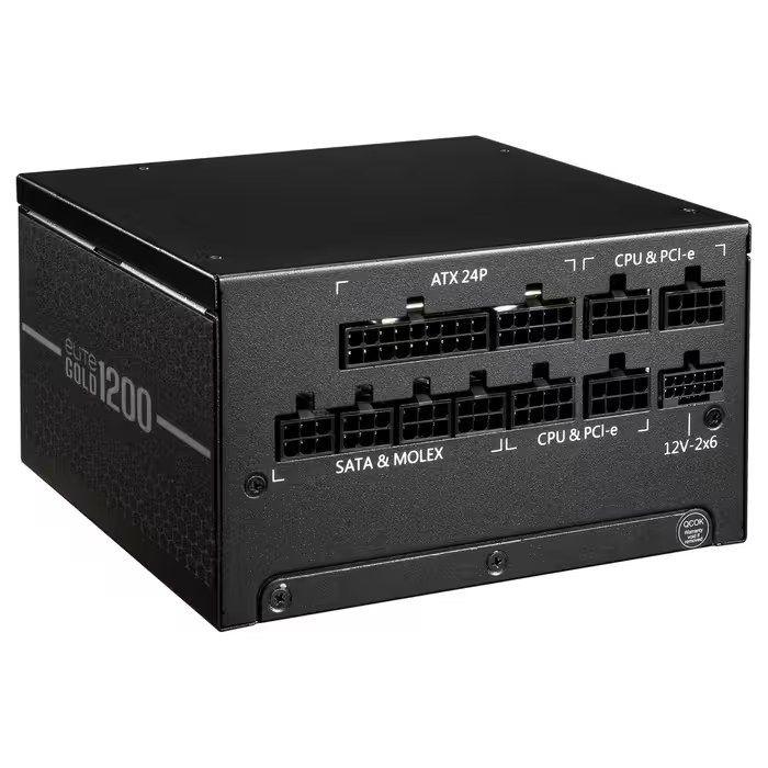 Fonte de Alimentação COOLER MASTER Elite Gold 1200FM (ATX - 1200 W - 80 PLUS Gold - Preto), miniatura 2