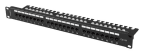 Patch Panel LANBERG PPUA-1124-B (24 RJ-45 - Preto)