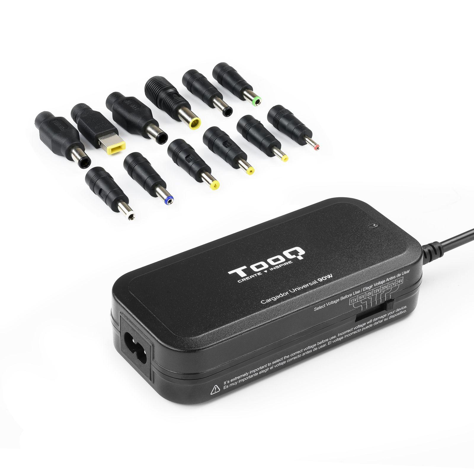 Carregador Universal de Portátil TOOQ TQLC-90BS02M (90 W - Preto)