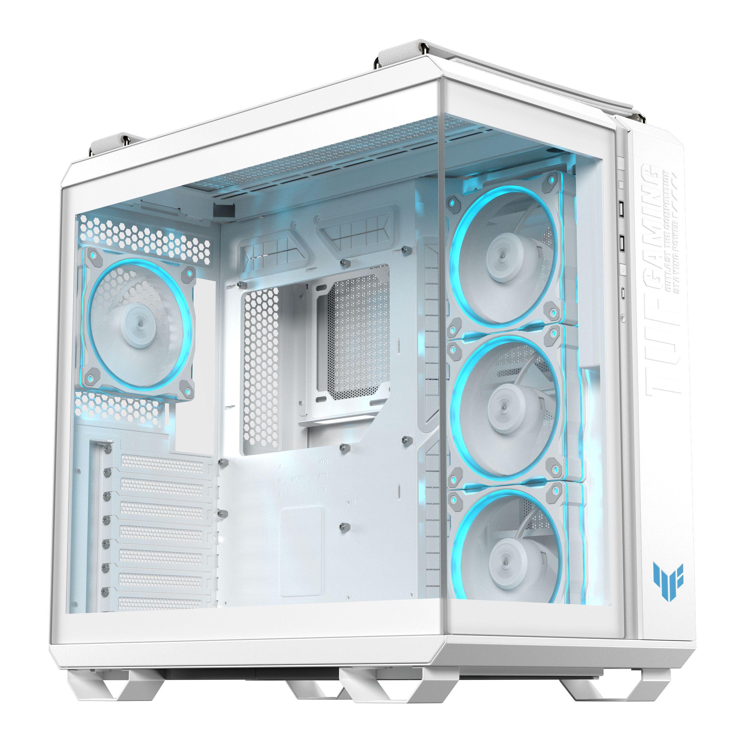 Caixa PC ASUS TUF Gaming GT502 Horizon TG ARGB (ATX, micro-ATX, Mini-ITX - Midi Tower - micro-ATX, Mini-ITX, ATX - Branco), miniatura 3