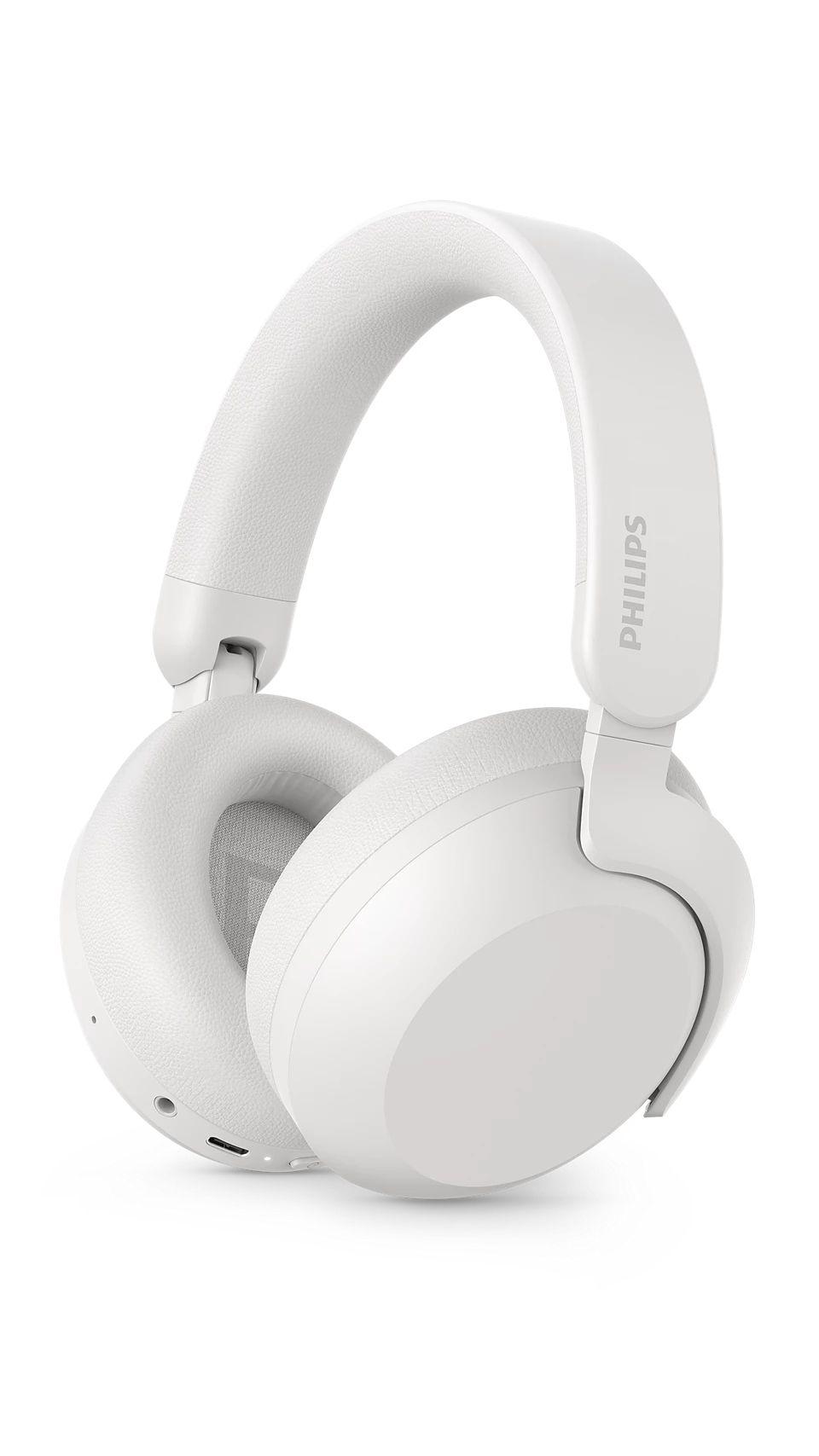 Auscultadores PHILIPS TAH6000WT/00 (Binaural - Com fios e sem fios - Circum-aural - Branco)