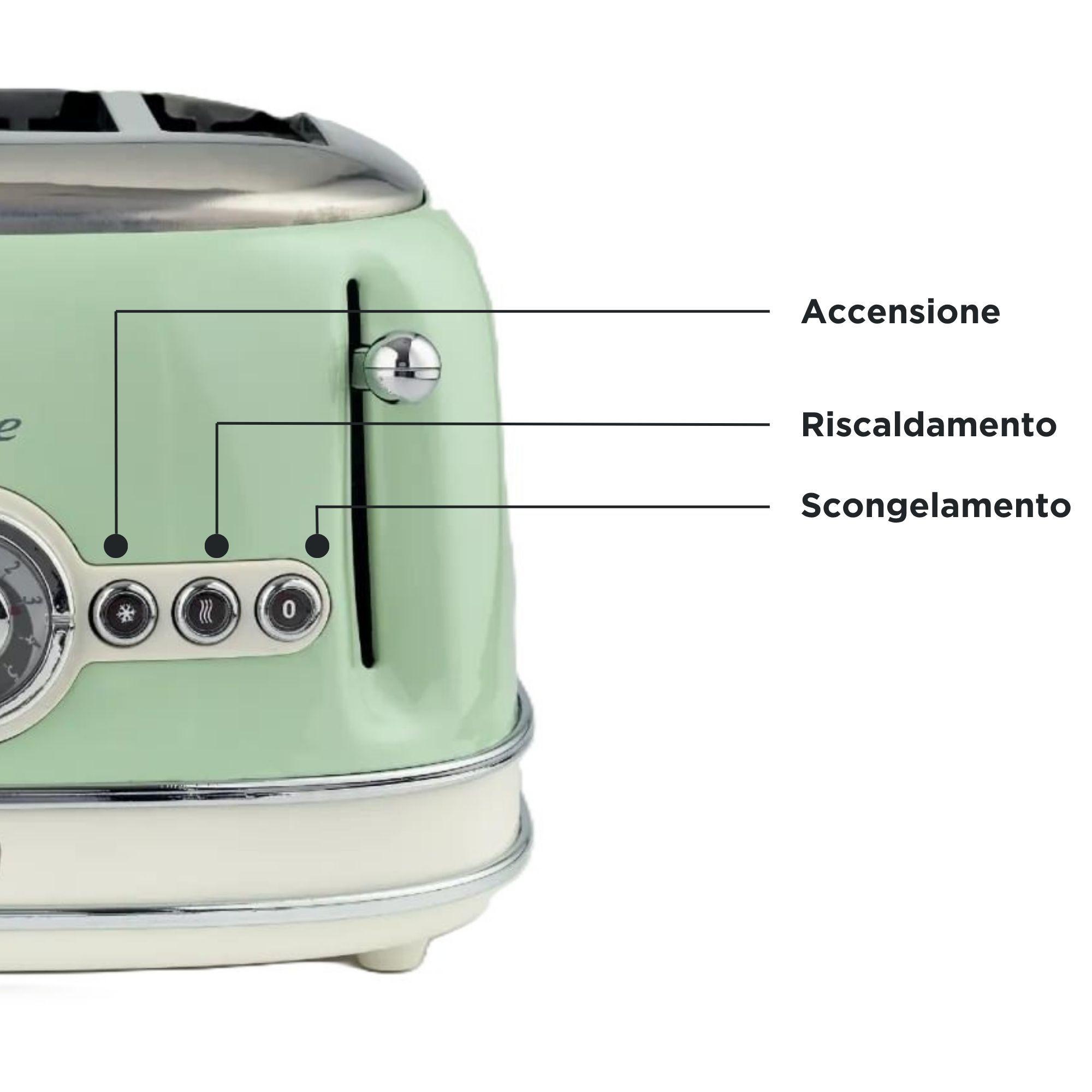 Torradeira ARIETE 0156/04 (1600 W - 4 fatias - Metal - Verde), miniatura 4