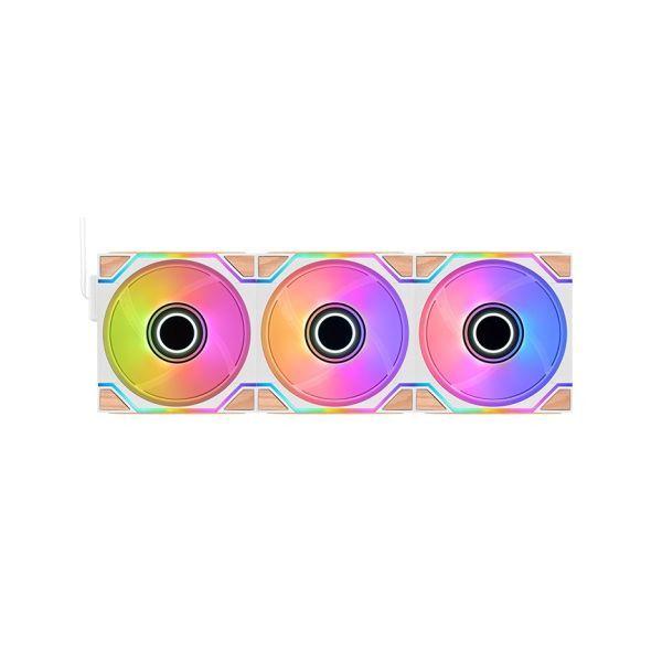 Kit de 3 Ventoinhas para Caixa THERMALTAKE SWAFAN 120 EX INFINITY Snow Wood Edition 3Pack (Multi - Branco e Madeira), miniatura 4