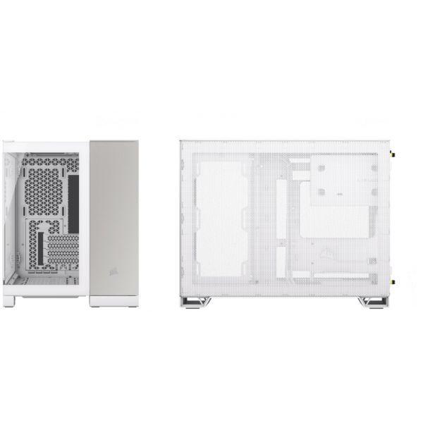 Caixa PC CORSAIR 2500X (MicroATX, mini ITX - 2.5" - Aço, vidro temperado - Branco/Cinzento Acetinado) — miniatura 3