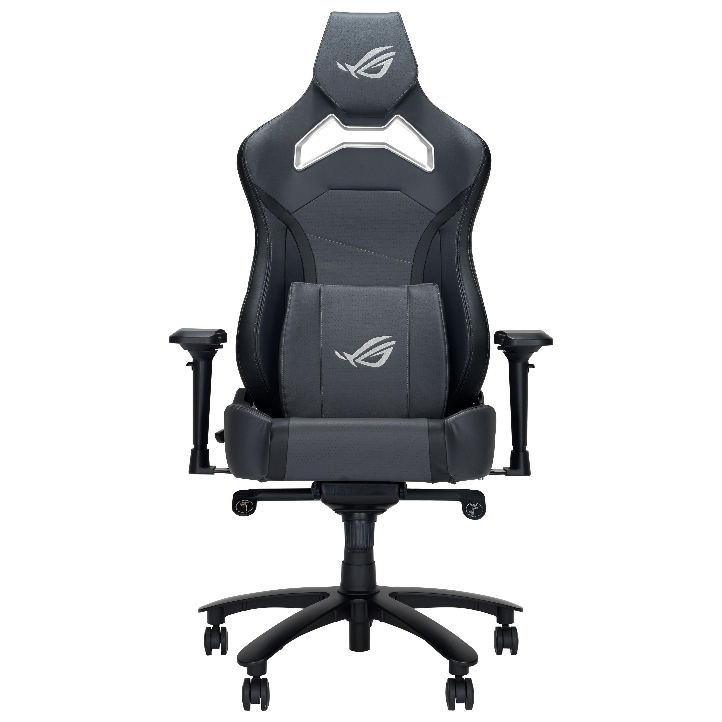 Cadeira Gaming ASUS ROG Chariot X Core (136 kg - 8,5 cm - Couro, Poliuretano - Preto e Cinzento)