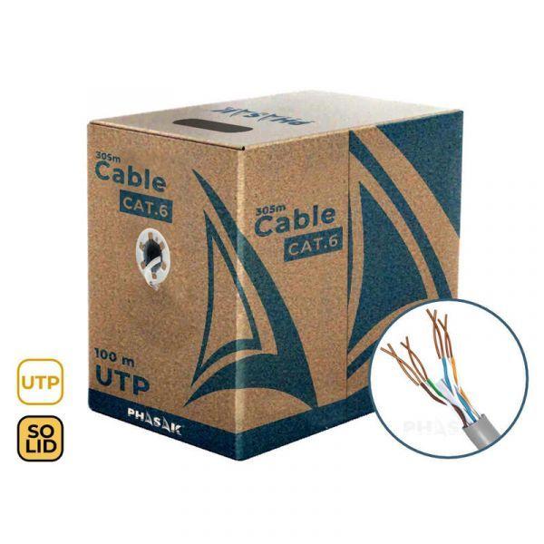 Bobina de Cabo de Rede PHASAK PHR 6100 (100 m - Cat6 - Transparente) — miniatura 2