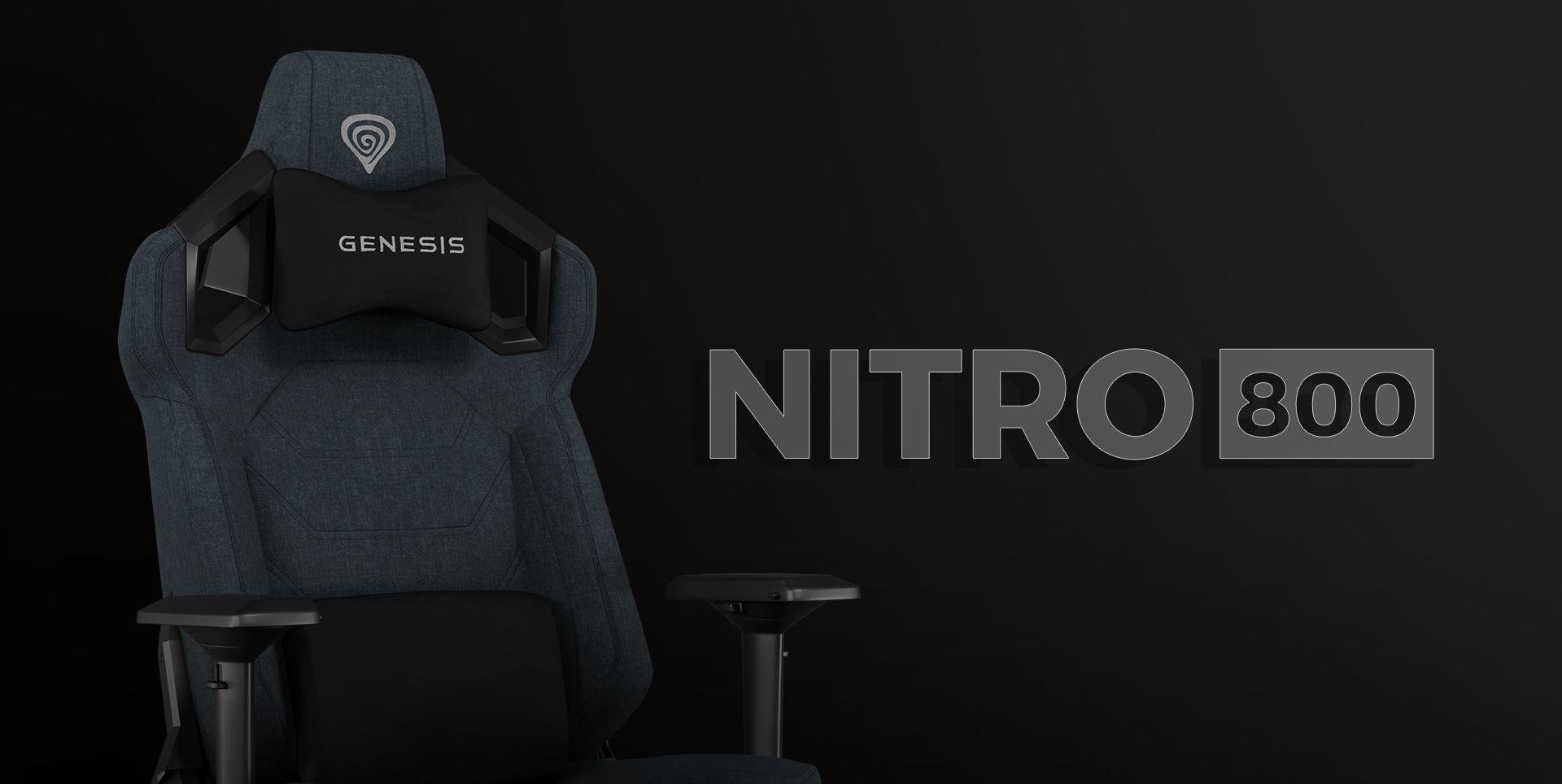 Cadeira Gaming GENESIS Nitro 800 (150 kg - 136 cm - Tecido - Cinzento), miniatura 13