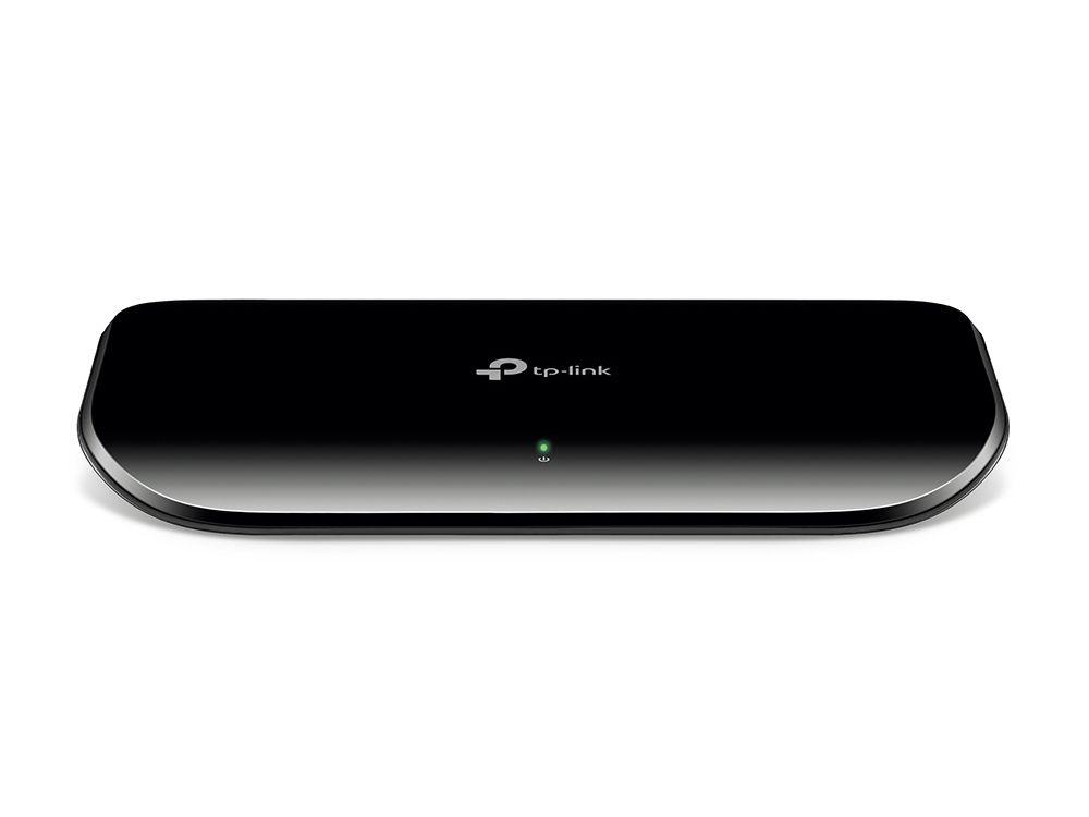Switch TP-LINK TL-SG1008D V8 (Gigabit Ethernet - 2 MB - 16 Gbit/s - Preto)