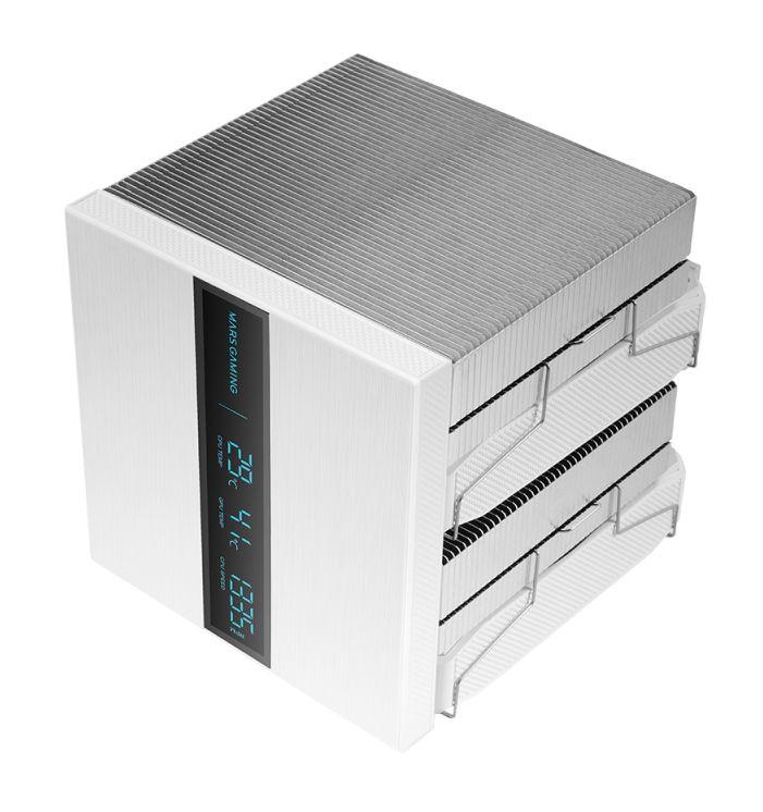 Cooler CPU MARS GAMING MCPU-LCDPRO-120 (120 mm - 2300 RPM - Multi - Branco) — miniatura 3