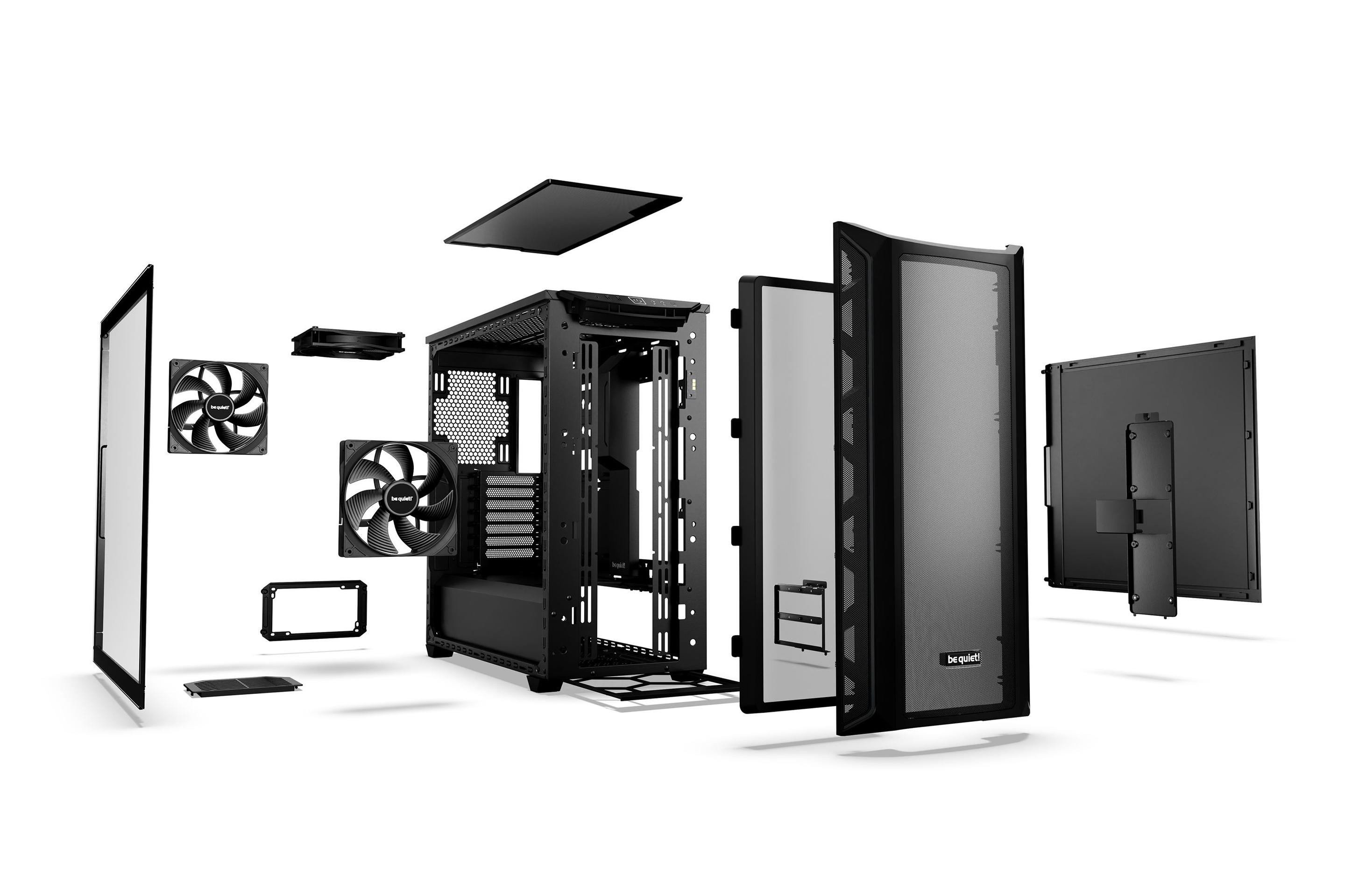 Caixa PC BE QUIET! Shadow Base 800 (ATX, EATX, micro ATX, Mini-ITX - Mid Tower - EATX, Mini-ITX, ATX, micro-ATX - Preto) — miniatura 4