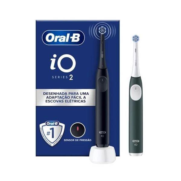 Conjunto de 2 Escovas de Dentes Elétricas ORAL-B iO Series 2 Duo Edition (Preto/Verde Floresta)