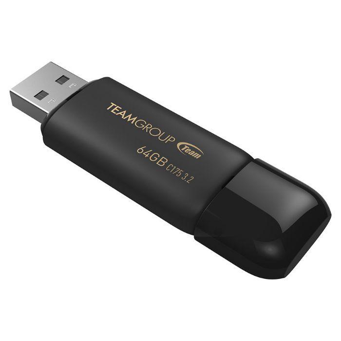 Pen Drive TEAM GROUP C175 (USB 3.2 Gen 1 - Tampa - Preto), miniatura 2
