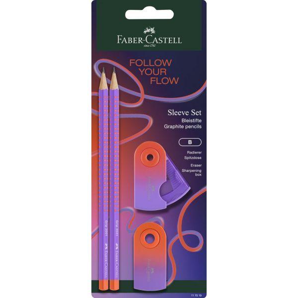 Conjunto de 2 Lápis de Grafite FABER-CASTELL Flow Edition Grip Set BK Punchy Melon (Melão Vibrante), miniatura 2