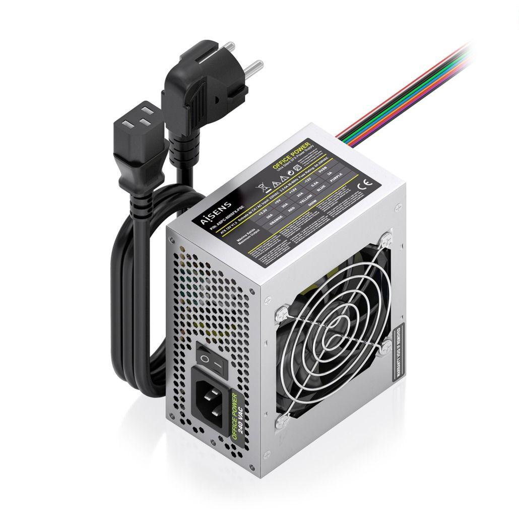 Fonte de Alimentação AISENS ASPC-500SFX-PSE (SFX - 500 W - AC - Prateado)