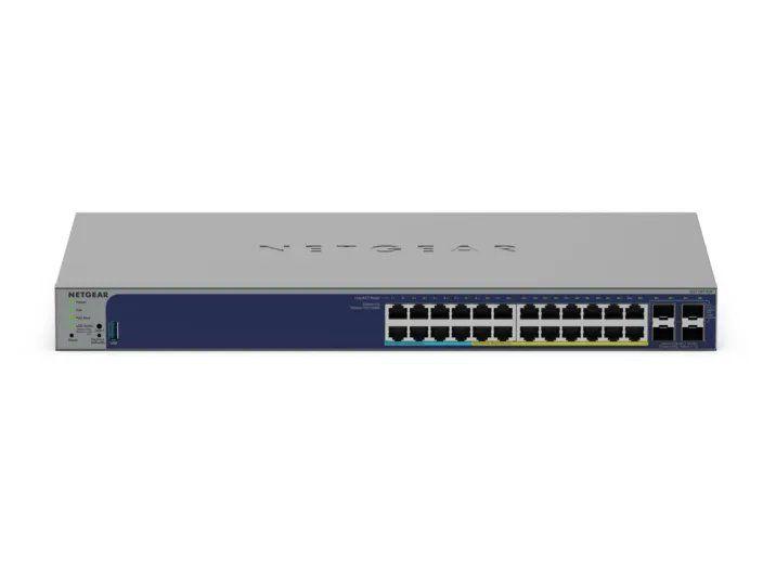 Switch Gerido NETGEAR GS728TXUP-300EUS (Gigabit Ethernet - 1,5 MB - 128 Gbit/s - Cinzento), miniatura 2