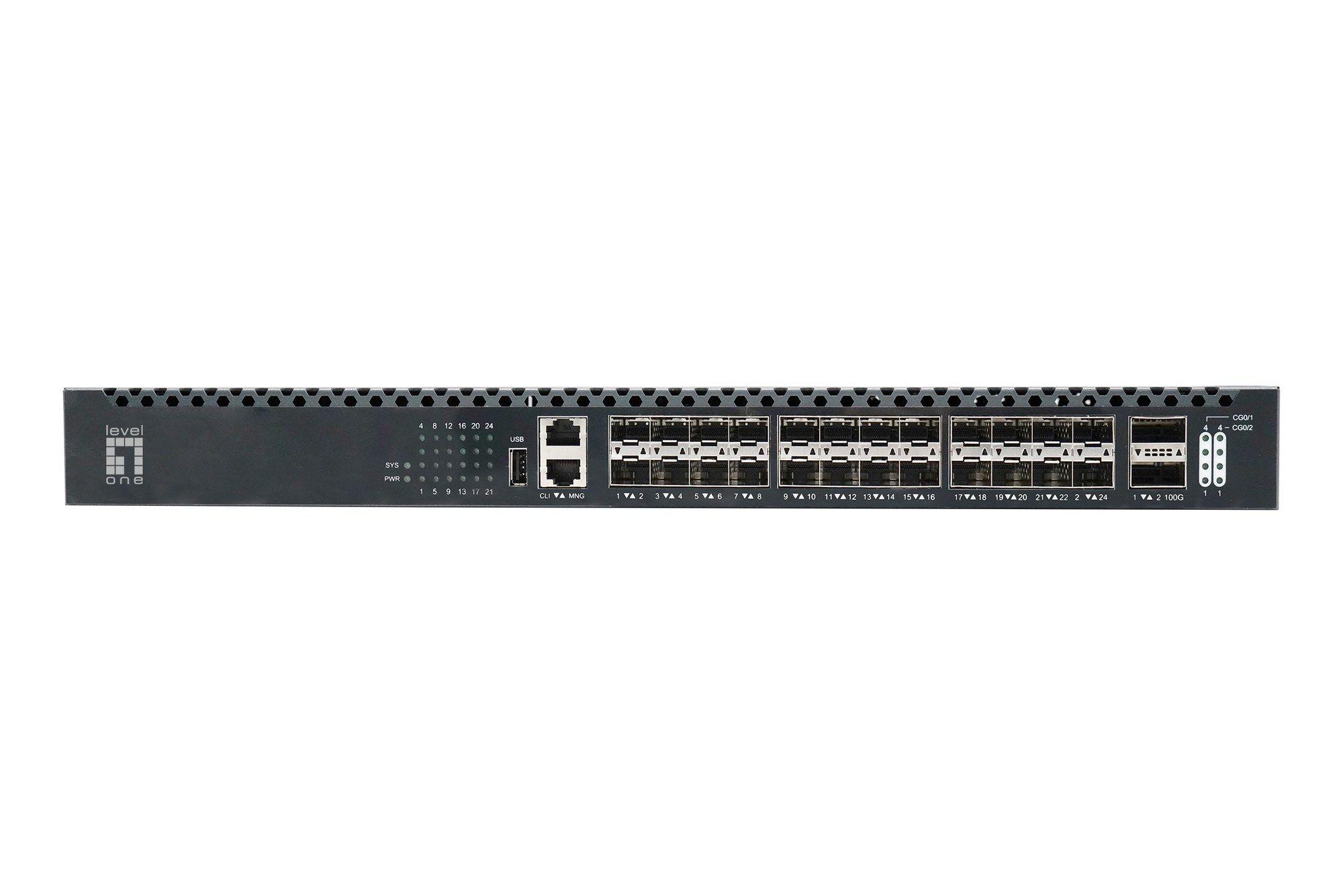 Switch de Rede Gerido L3 LEVEL ONE XQS-3126 (4,5 MB - 880 Gbit/s - L3 - Preto), miniatura 2