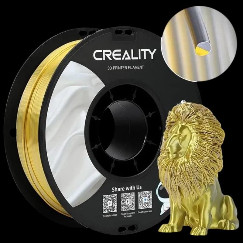 Filamento para Impressora 3D CREALITY CR-Silk PLA (Ouro/Prata)