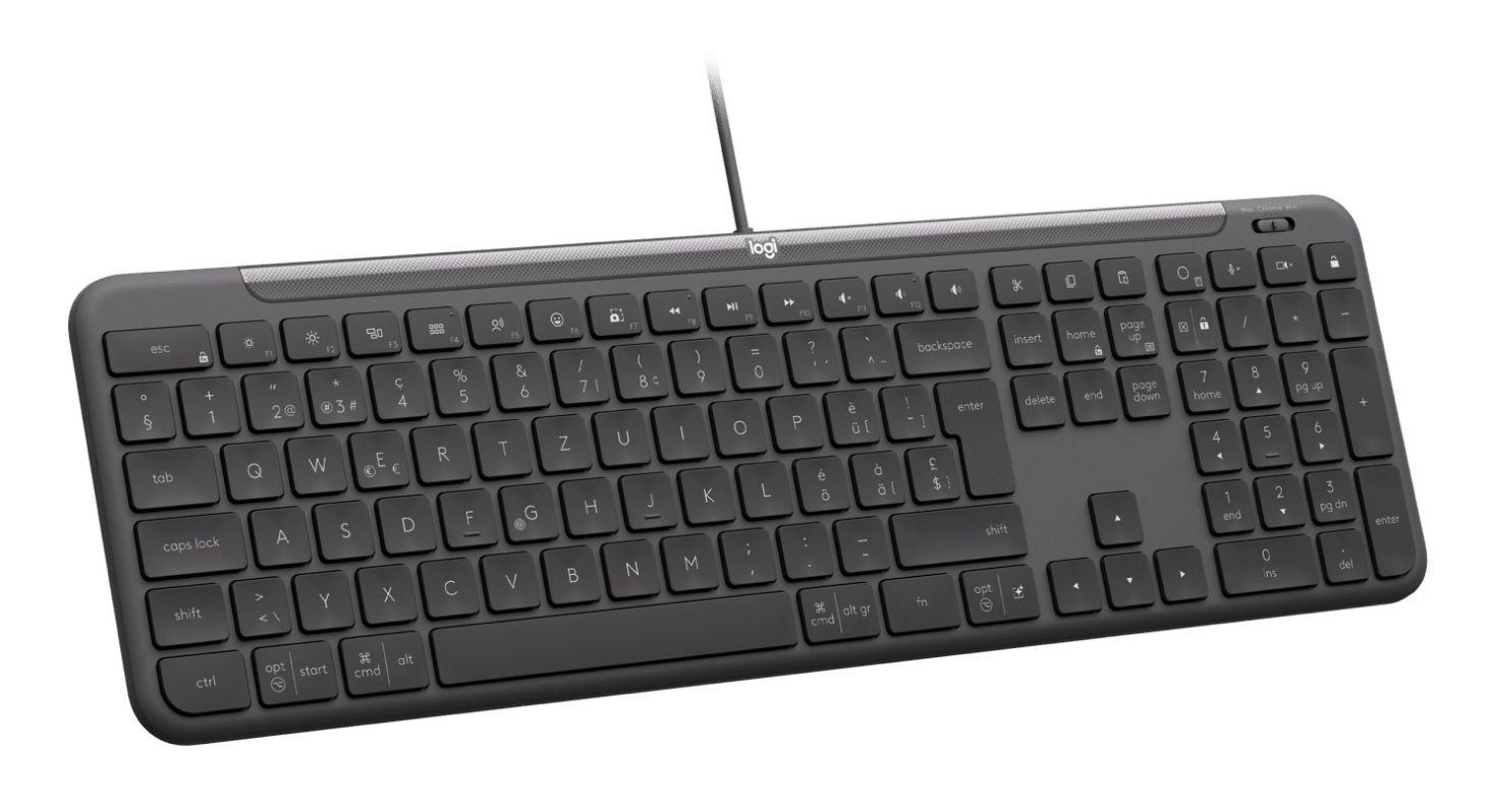 Teclado LOGITECH Signature Slim K620 for Business (Estados Unidos - Teclas de tesoura - USB - Grafite)