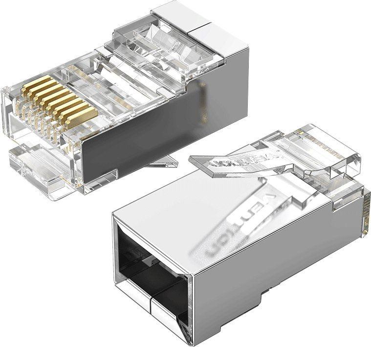 Conectores RJ45 VENTION IDCR0-100 (RJ-45 - Prateado e Transparente) — miniatura 2