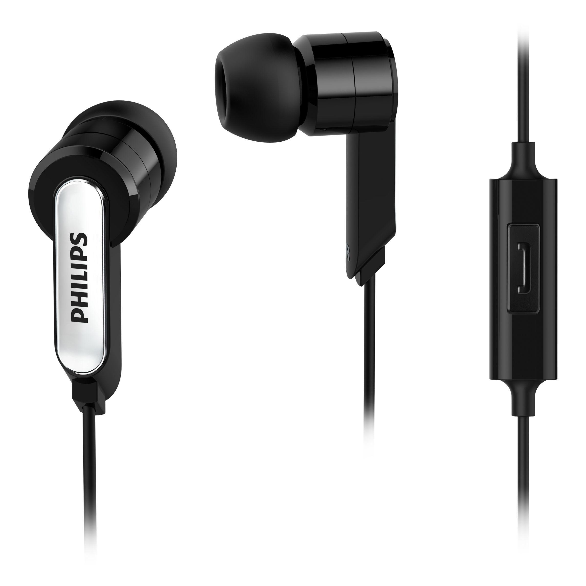 Auscultadores PHILIPS SHE1405BK/10 (Intra-auricular - Com fios - Intra-aural - Preto)