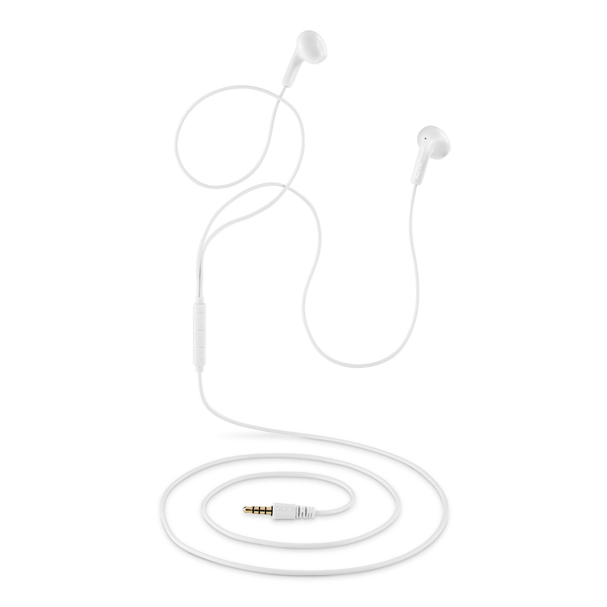 Auscultadores NGS Cross Flip (Binaural - Com fios - Intra-aural - Branco), miniatura 5
