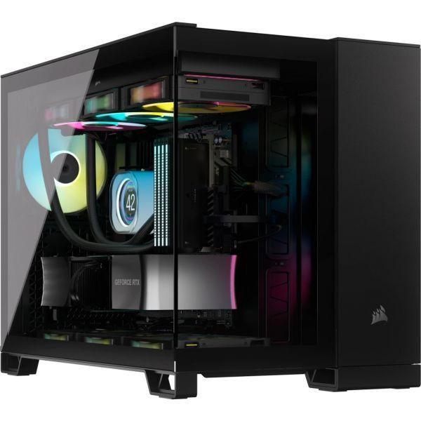 Caixa Micro-ATX CORSAIR 2500X LINK (Micro Tower - 18 cm - 40 cm - Preto)
