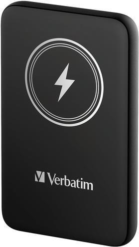 Powerbank Sem Fios VERBATIM Charge 'n' Go (10000 mAh - 20 W - USB Type-C - Preto)