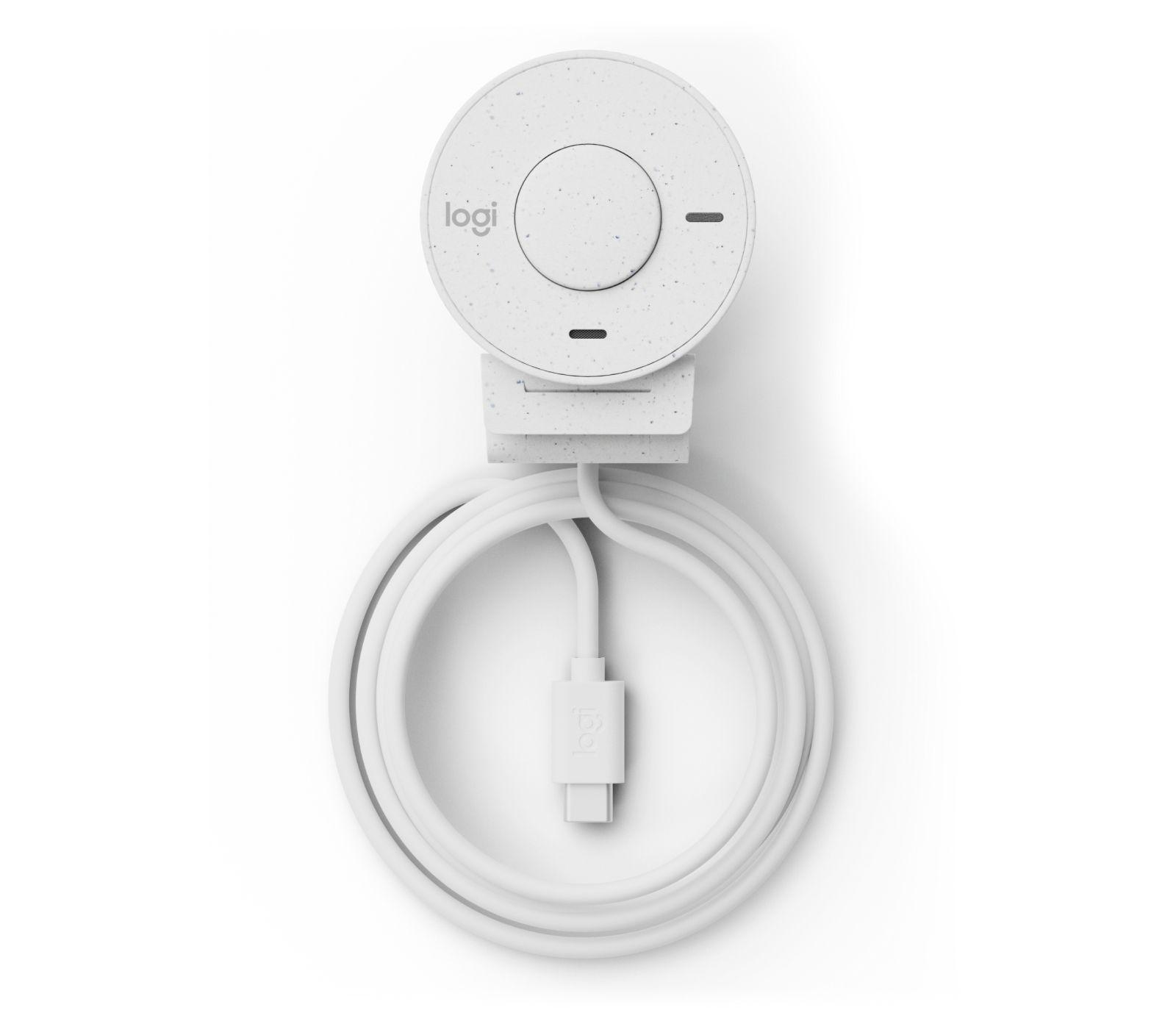 Câmara Web LOGITECH Brio 300 (Full HD - 30 fps - 1920 x 1080 pixels - Branco Cru)