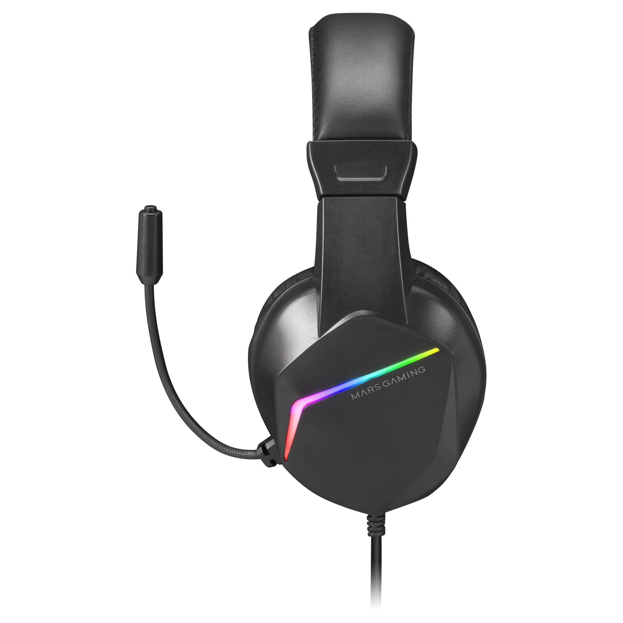Headset Gaming MARS GAMING MH122 (Binaural - Com fios - Circum-aural - Preto), miniatura 3