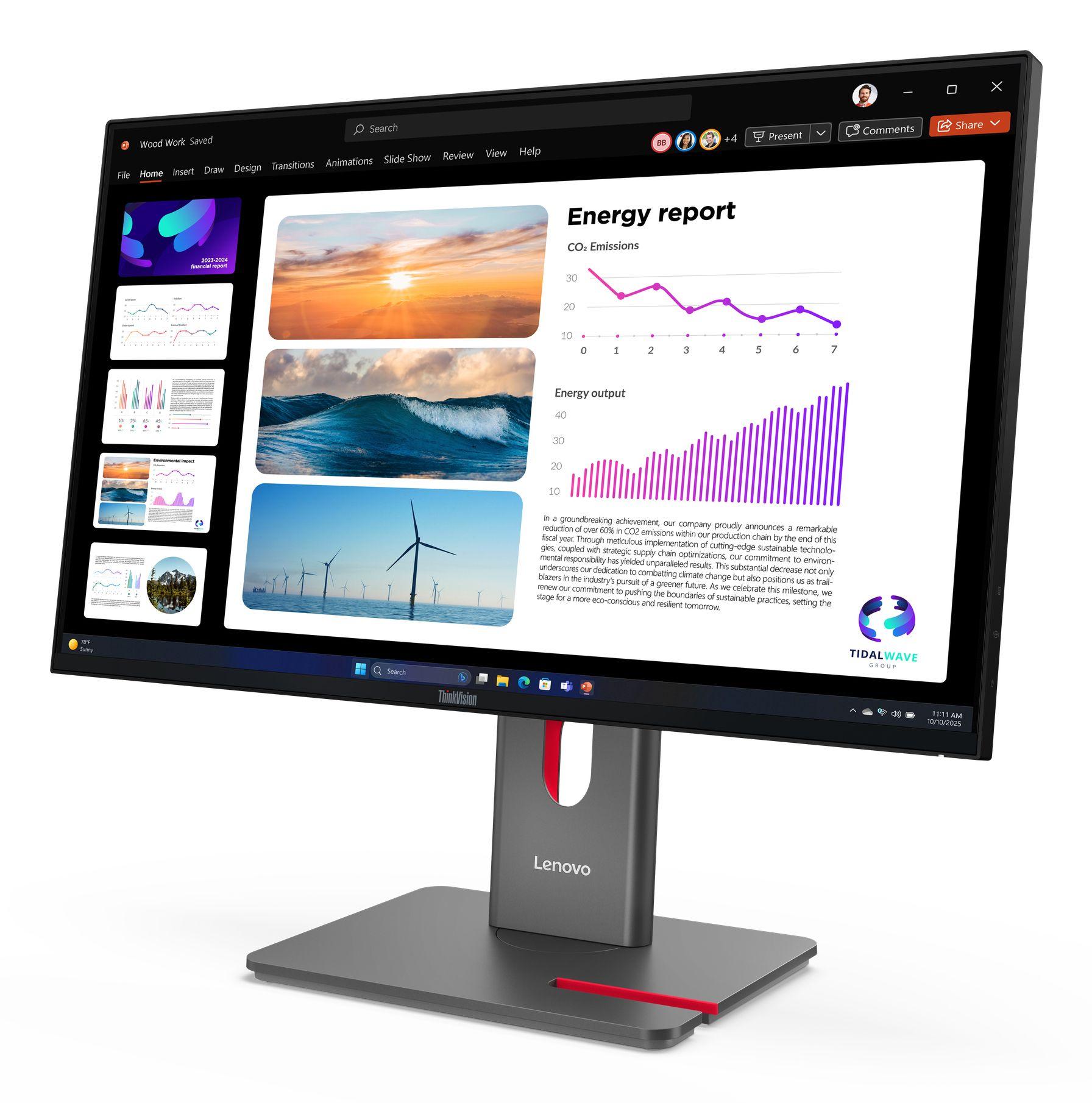Monitor LENOVO ThinkVision P24Q-40 (23,8" - IPS - 120 Hz - Preto), miniatura 4