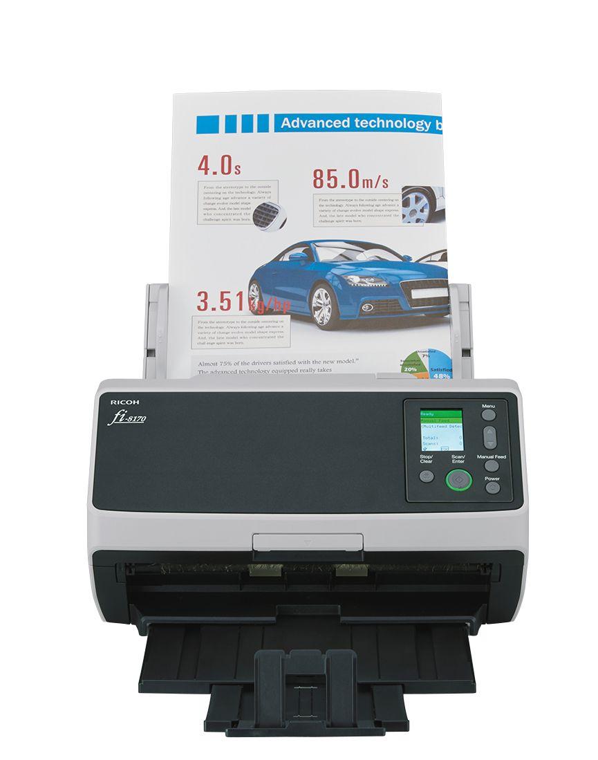Scanner de Documentos RICOH fi-8170 (USB Tipo B - Preto/Cinzento), miniatura 2