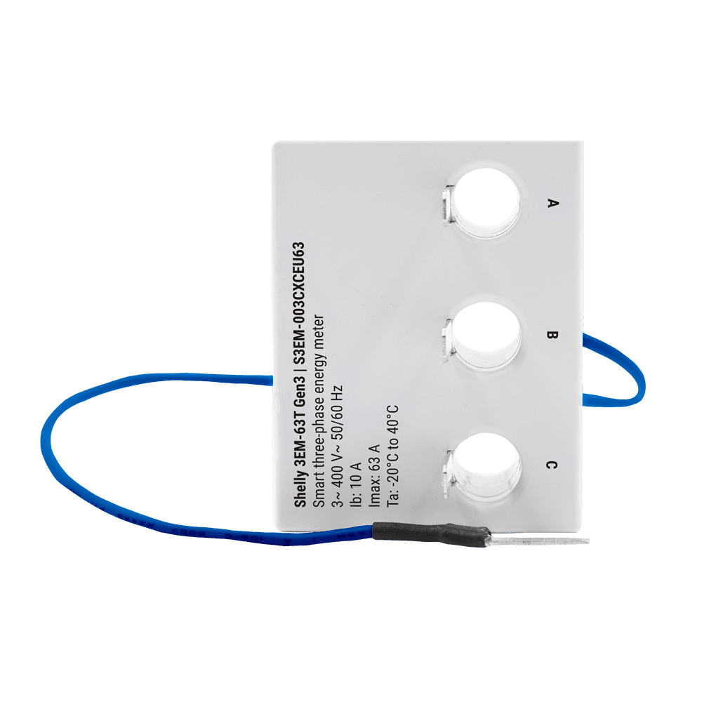 Medidor de Energia SHELLY 3EM-63T Gen3 (3 Canais - Calha DIN), miniatura 4