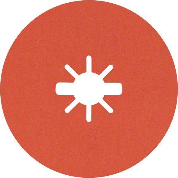 Disco Abrasivo de Fibra BOSCH EXPERT R782 Prisma Ceramic (X-LOCK - 125 mm - K120 - 25 unidades)