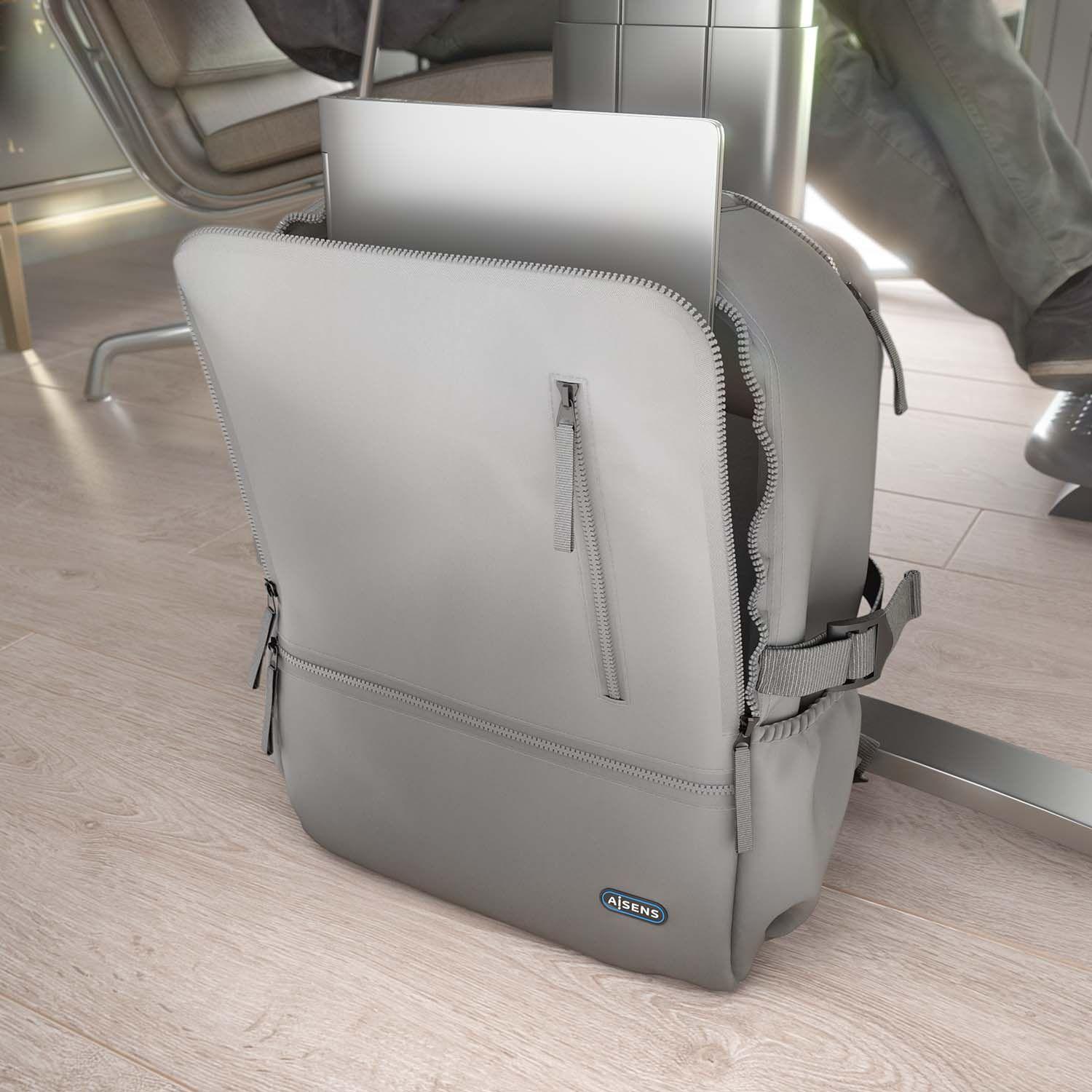 Mochila para Portátil AISENS ASBG-BP087-GR (15,6" - Nylon - 39,6 cm - Cinzento), miniatura 5