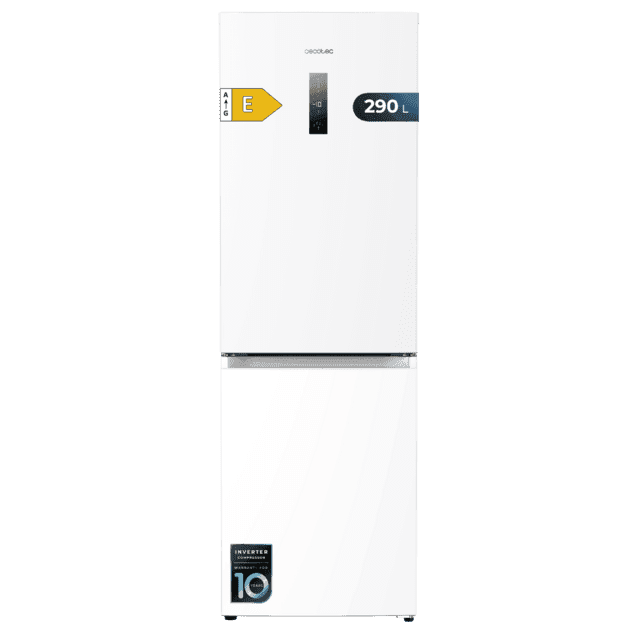 Frigorífico Combinado Independente CECOTEC Bolero CoolMarket Combi 290 (290 l - 185x59,5x58,7 cm - 185 cm - Branco)