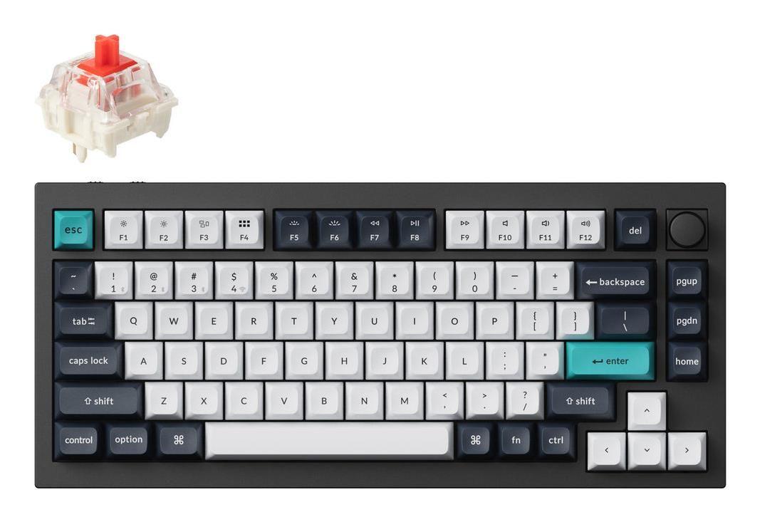 Teclado KEYCHRON Q1 Max Q1M-M1 (Internacional - Sem fios - RGB - Preto)