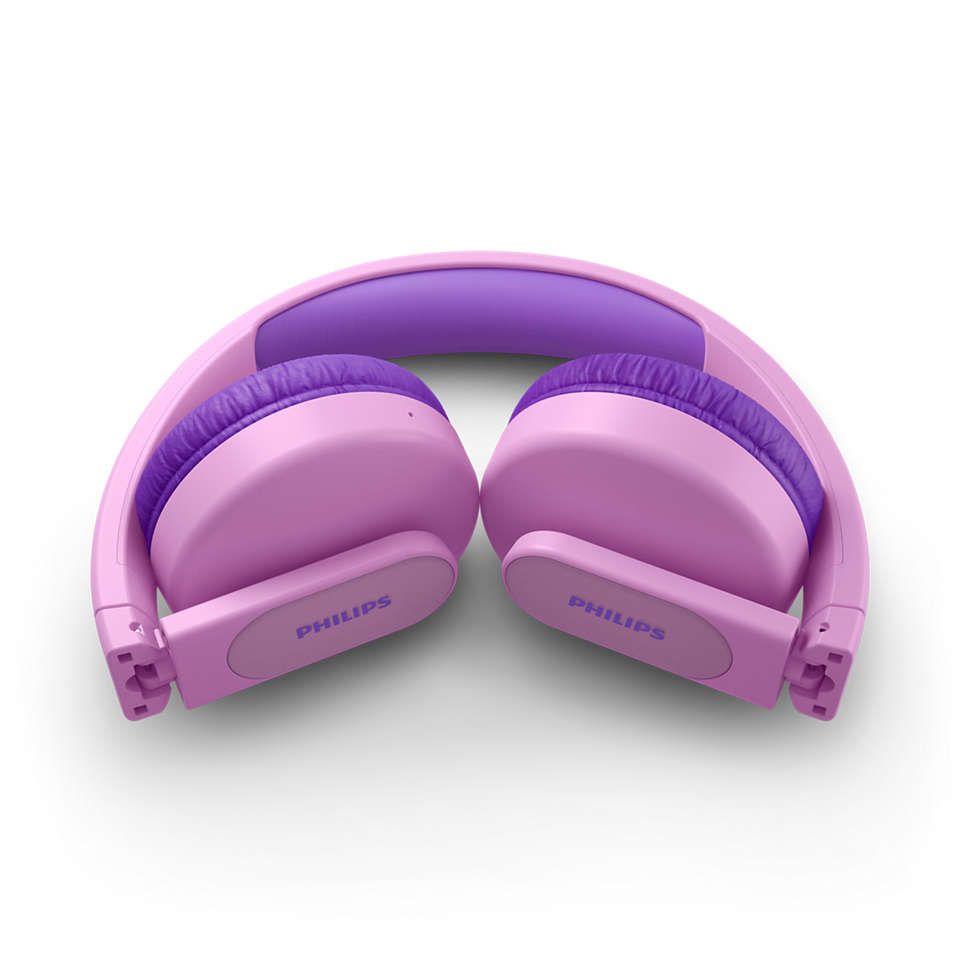 Auscultadores Infantis PHILIPS TAK4206PK/00 (Binaural - Com fios e sem fios - Supra-aural - Rosa), miniatura 3