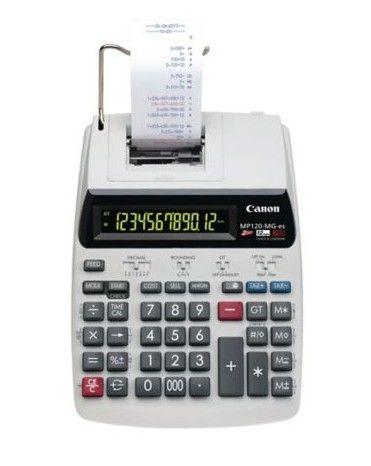 Calculadora de Secretária com Impressão CANON MP120-MG-ES II (Branco)