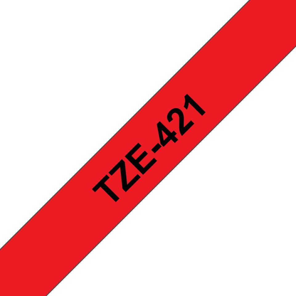 Fita de Impressão BROTHER TZ-E421 (Preto sobre Vermelho)