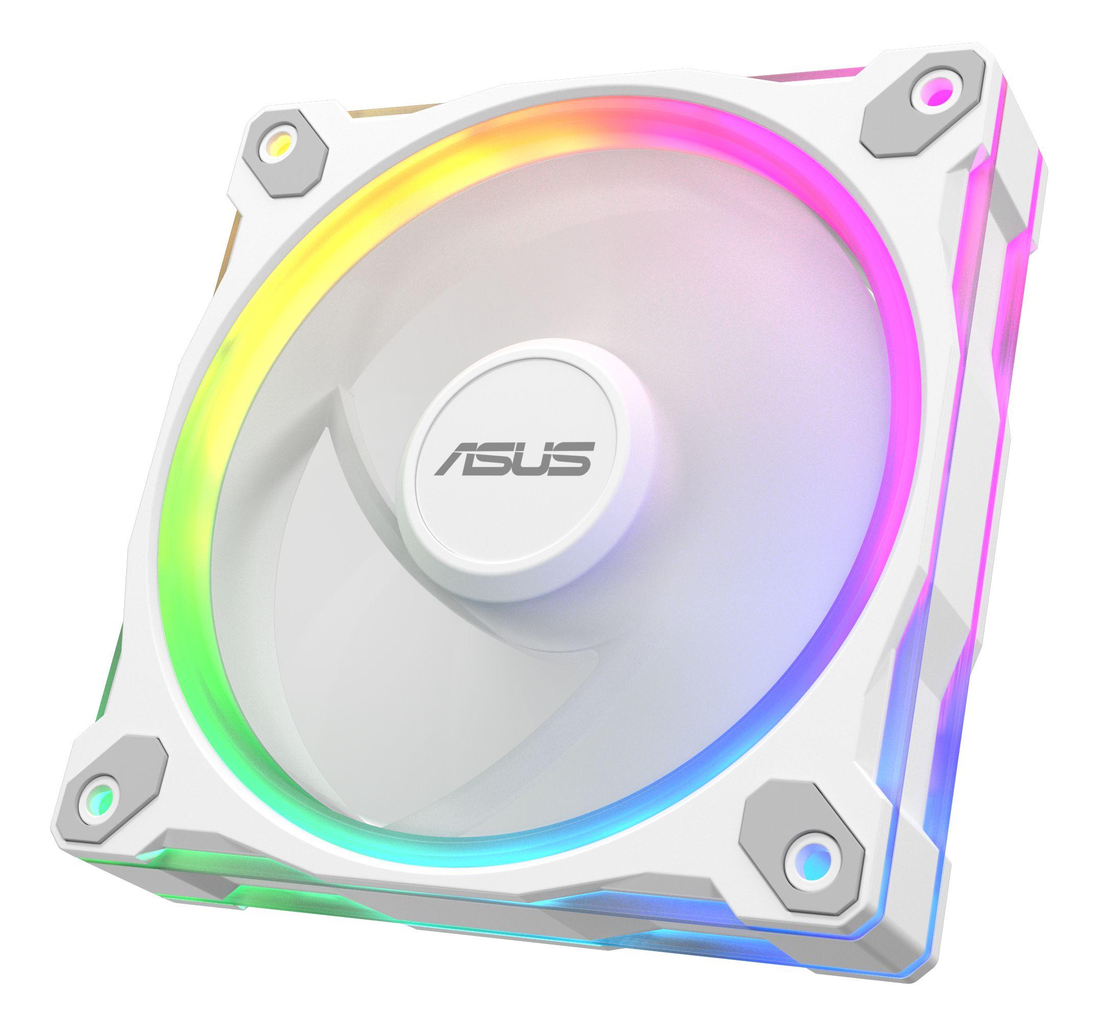 Conjunto de Ventoinhas para Caixa PC ASUS Prime MR120 ARGB White 3in1 (Branco) — miniatura 9