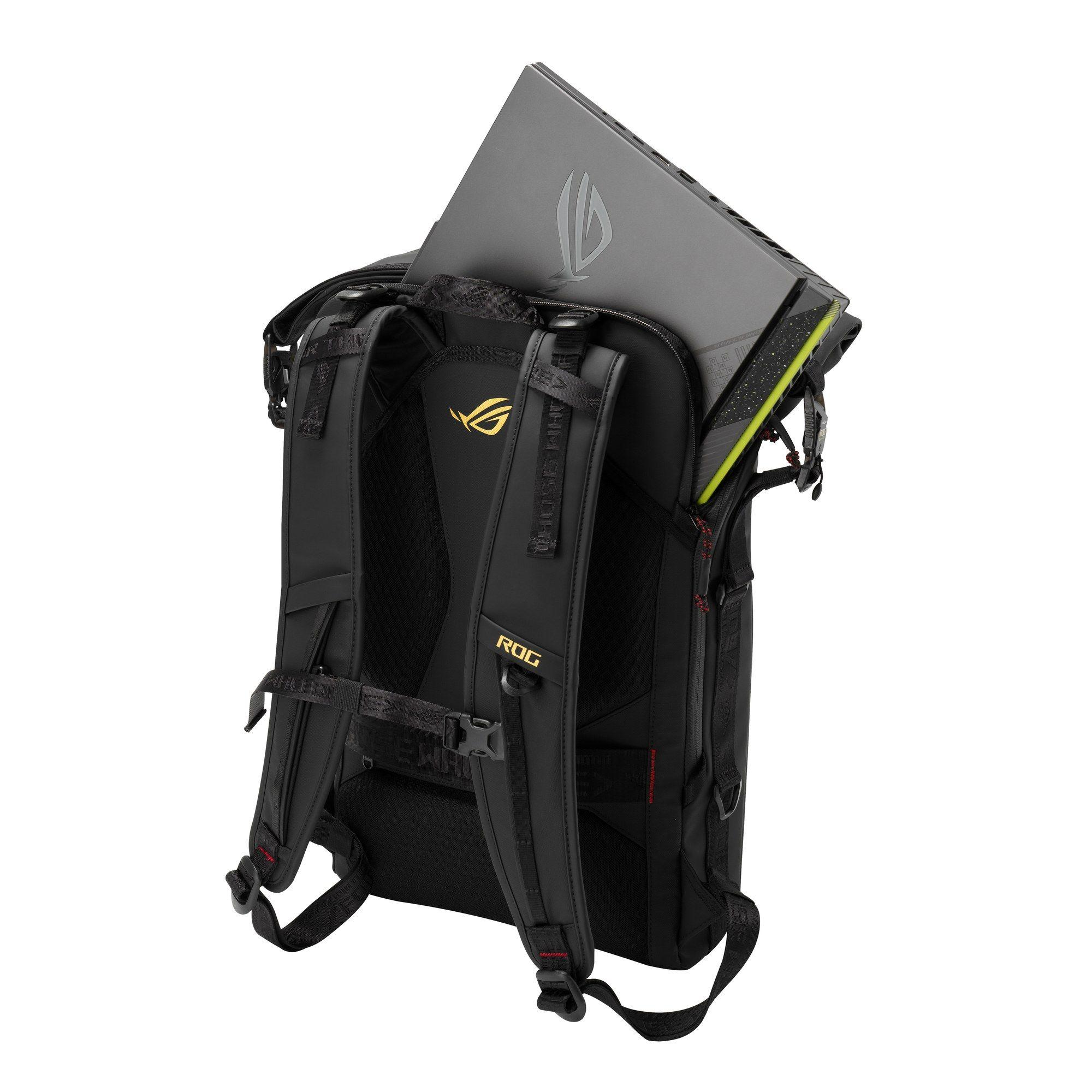 Mochila ASUS ROG SLASH Backpack Edition 20 BP3802 (26 L - Poliéster, Couro PU - 45,7 cm - Preto) — miniatura 6